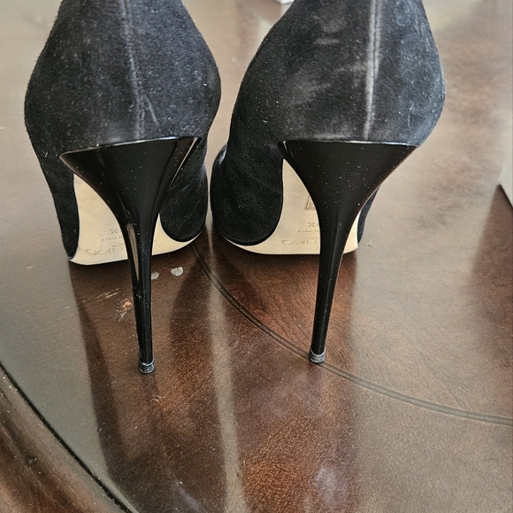 Jimmy Choo Anouk Black suede pumps 120mm (4.7 inch heel) Size 39.5 - Picture 6 of 6